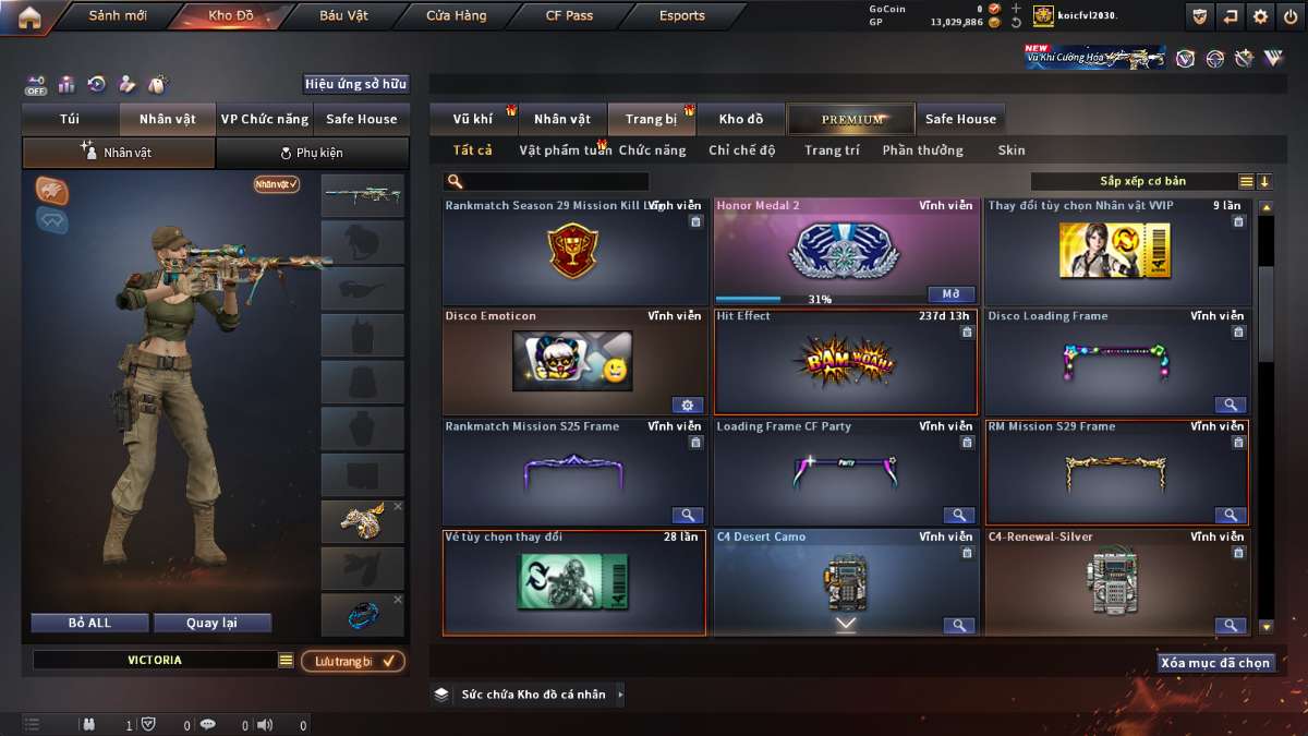 shop acc cf uy tin gia re